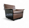 2 x Black Shell & brown Leather 620 Chair Programme Lounge Chair by Dieter Rams for Vitsoe, 1980s