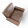 2 x Black Shell & brown Leather 620 Chair Programme Lounge Chair by Dieter Rams for Vitsoe, 1980s