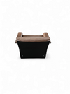 2 x Black Shell & brown Leather 620 Chair Programme Lounge Chair by Dieter Rams for Vitsoe, 1980s
