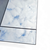 large mondrian mirror / can be used vertically or horizontally / facet cut /