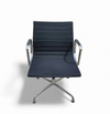 EA 107 /  108 ALU- S / EAMES / VITRA OFFICE CHAIR / Black hupsak fabric / chrome frame