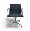 EA 107 /  108 ALU- S / EAMES / VITRA OFFICE CHAIR / Black hupsak fabric / chrome frame