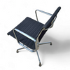 EA 107 /  108 ALU- S / EAMES / VITRA OFFICE CHAIR / Black hupsak fabric / chrome frame