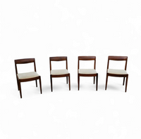 4 x Scandinavian teak dining chairs /  1970s
