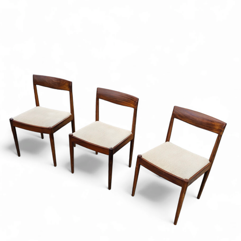 4 x Scandinavian teak dining chairs /  1970s