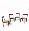 4 x Scandinavian teak dining chairs /  1970s