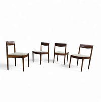4 x Scandinavian teak dining chairs /  1970s