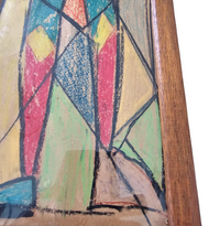 Chalk drawing / 1960s / height 80 cm