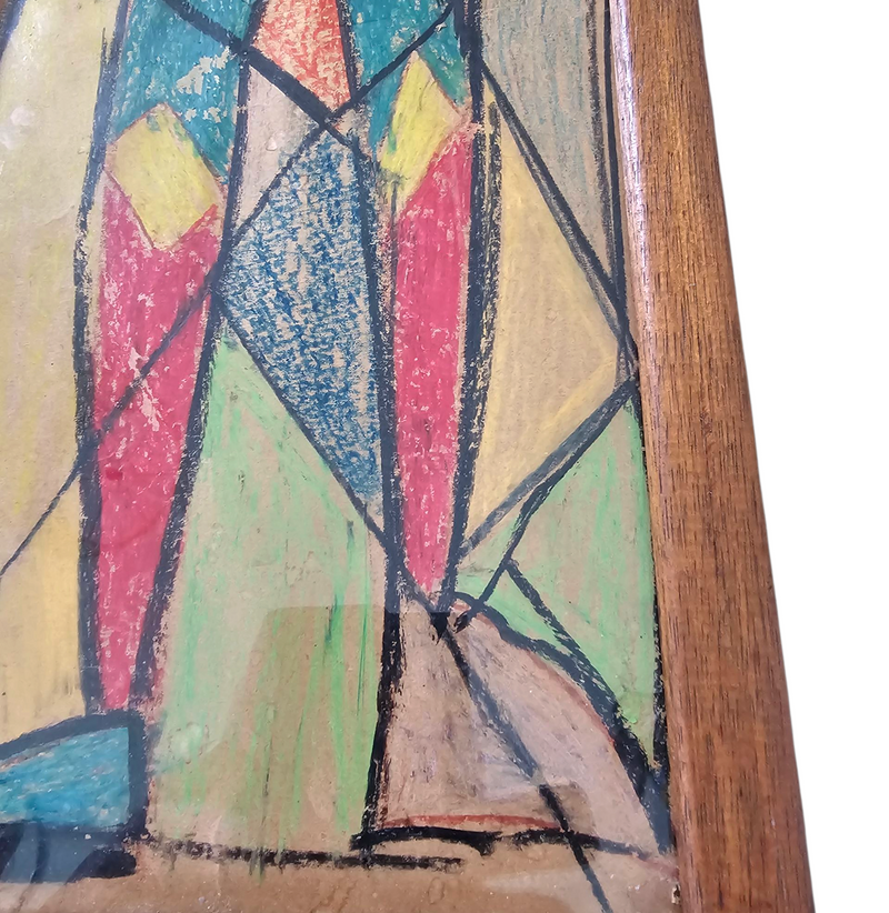 Chalk drawing / 1960s / height 80 cm