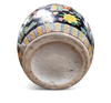 Large Famille Noir Chinese / porcelain ginger jar / hand painted / Mille Fleur