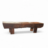 Brutalist /oak coffee / side table / 1960s /