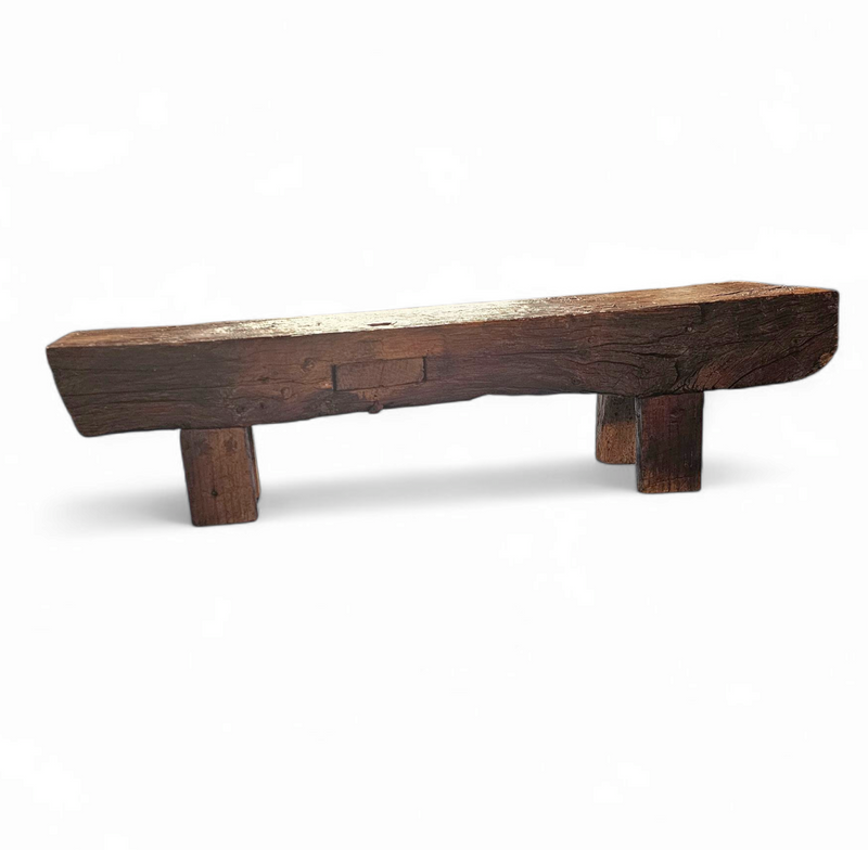 Brutalist /oak coffee / side table / 1960s /