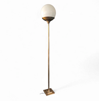 Large / brass floor lamp / 1970s / height 220 cm /