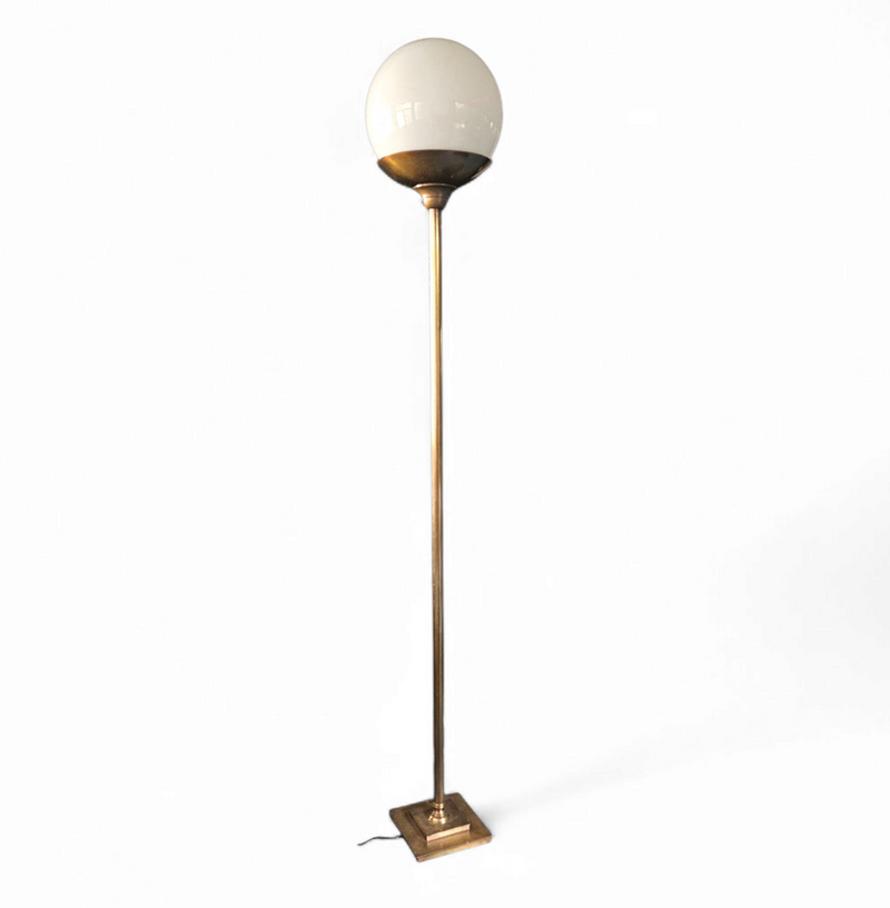 Large / brass floor lamp / 1970s / height 220 cm /