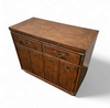 Vintage Drexel Accolade Campaign Server Dry Bar on Casters / Flip Top
1980s
