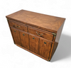 Vintage Drexel Accolade Campaign Server Dry Bar on Casters / Flip Top
1980s