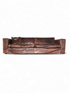 Massive / loose cover / brown leather / lounge sofa / 1970s/