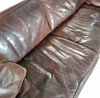 Massive / loose cover / brown leather / lounge sofa / 1970s/