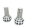 2 x Pied de poule vases / 1980s
