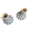 2 x Pied de poule vases / 1980s