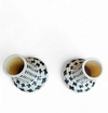 2 x Pied de poule vases / 1980s