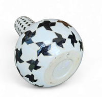 2 x Pied de poule vases / 1980s
