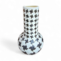 2 x Pied de poule vases / 1980s