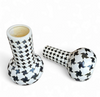 2 x Pied de poule vases / 1980s