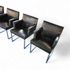 6 x Solo chair by Antonio Citterio for B&B Italia / Black leather