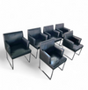 6 x Solo chair by Antonio Citterio for B&B Italia / Black leather