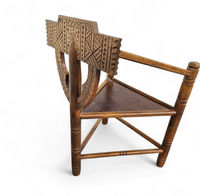 Carved Swedish Monk Chairs
Style attributed to Bernhard Hoettger
Made in Sweden / 1940s
