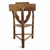 Carved Swedish Monk Chairs
Style attributed to Bernhard Hoettger
Made in Sweden / 1940s