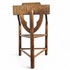Carved Swedish Monk Chairs
Style attributed to Bernhard Hoettger
Made in Sweden / 1940s