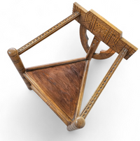 Carved Swedish Monk Chairs
Style attributed to Bernhard Hoettger
Made in Sweden / 1940s