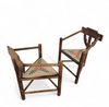 Carved Swedish Monk Chairs
Style attributed to Bernhard Hoettger
Made in Sweden / 1940s