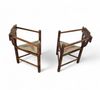 Carved Swedish Monk Chairs
Style attributed to Bernhard Hoettger
Made in Sweden / 1940s