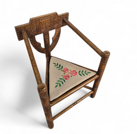 Carved Swedish Monk Chairs
Style attributed to Bernhard Hoettger
Made in Sweden / 1940s
