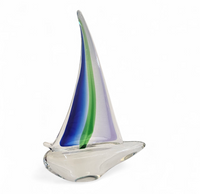 Murano Glass / sailing boat / 1980s