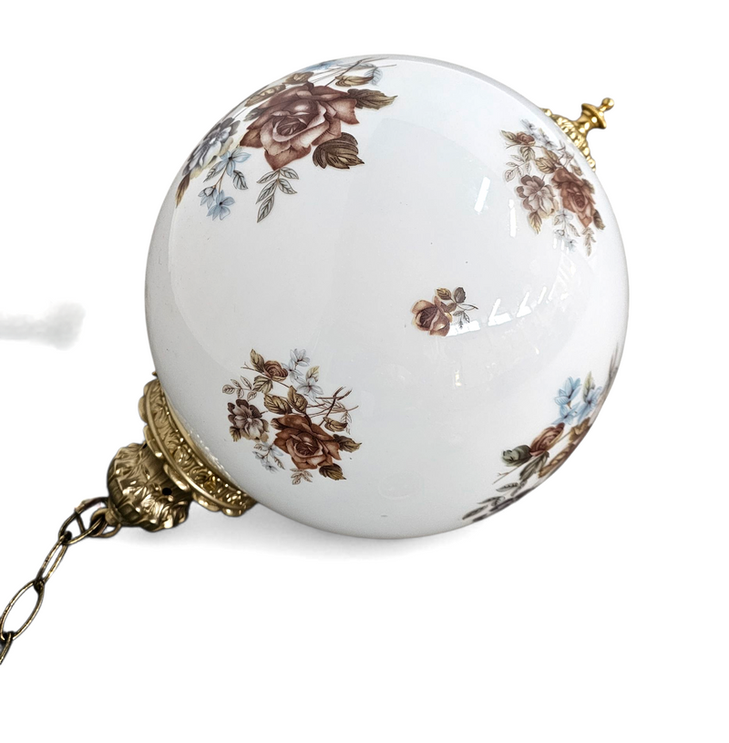 Hall lamps / Louis XV style / Belgium Glass/brass 1970