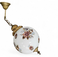 Hall lamps / Louis XV style / Belgium Glass/brass 1970