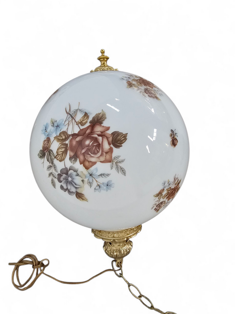 Hall lamps / Louis XV style / Belgium Glass/brass 1970