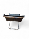 6 x early Spoleto chairs / Gavina - Knoll / black leather / good condition / 1970s