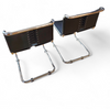 6 x early Spoleto chairs / Gavina - Knoll / black leather / good condition / 1970s