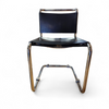 6 x early Spoleto chairs / Gavina - Knoll / black leather / good condition / 1970s