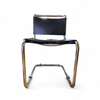 6 x early Spoleto chairs / Gavina - Knoll / black leather / good condition / 1970s