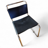 6 x early Spoleto chairs / Gavina - Knoll / black leather / good condition / 1970s