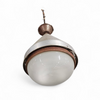 Large aluminum/ Industrial / hanging lamp / 1970s / height  55 cm