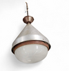 Large aluminum/ Industrial / hanging lamp / 1970s / height  55 cm