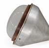 Large aluminum/ Industrial / hanging lamp / 1970s / height  55 cm