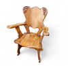 8 x Oirschot Meeuwis / oak dining chairs / 2 x arm rest / 1970s